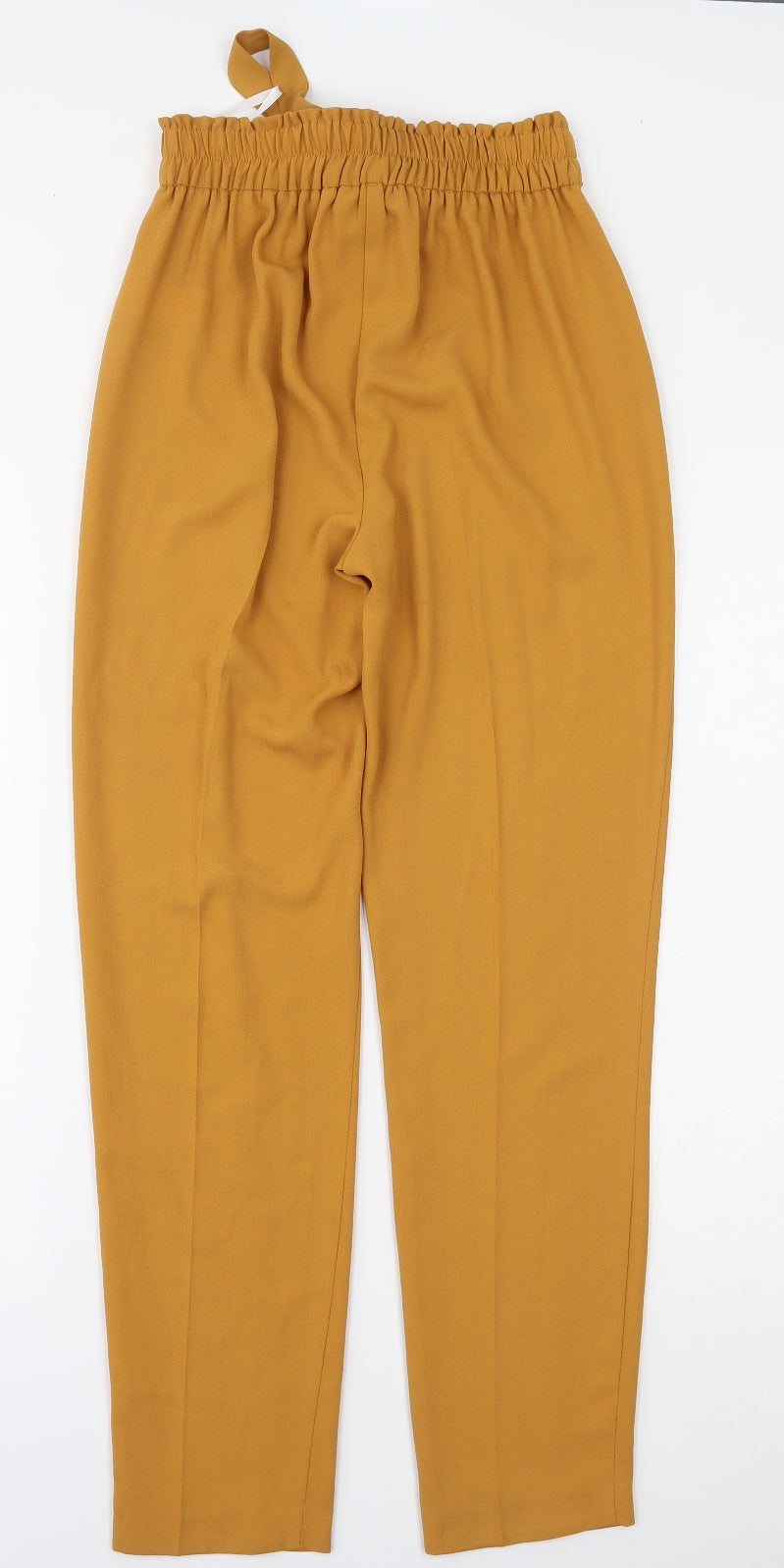 Primark Womens Yellow   Trousers  Size 4 L28 in