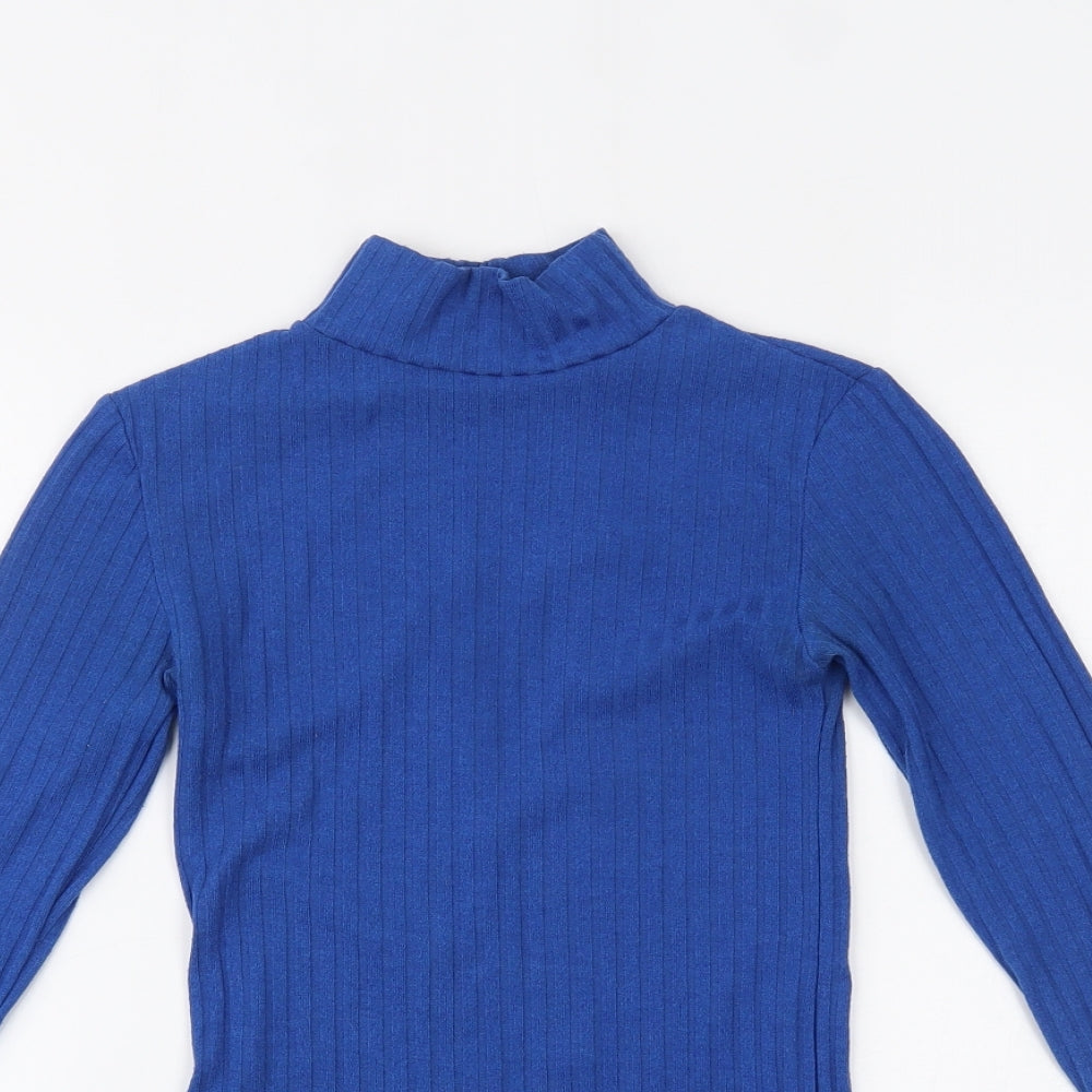 Topshop Womens Blue   Basic Blouse Size 6