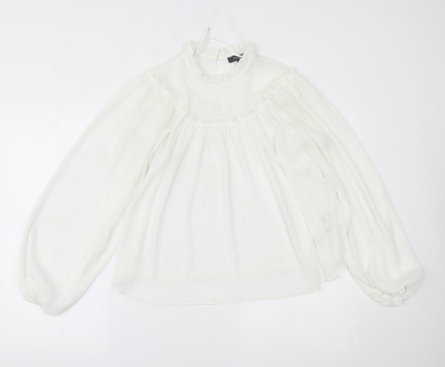 Primark Womens White   Basic Blouse Size S