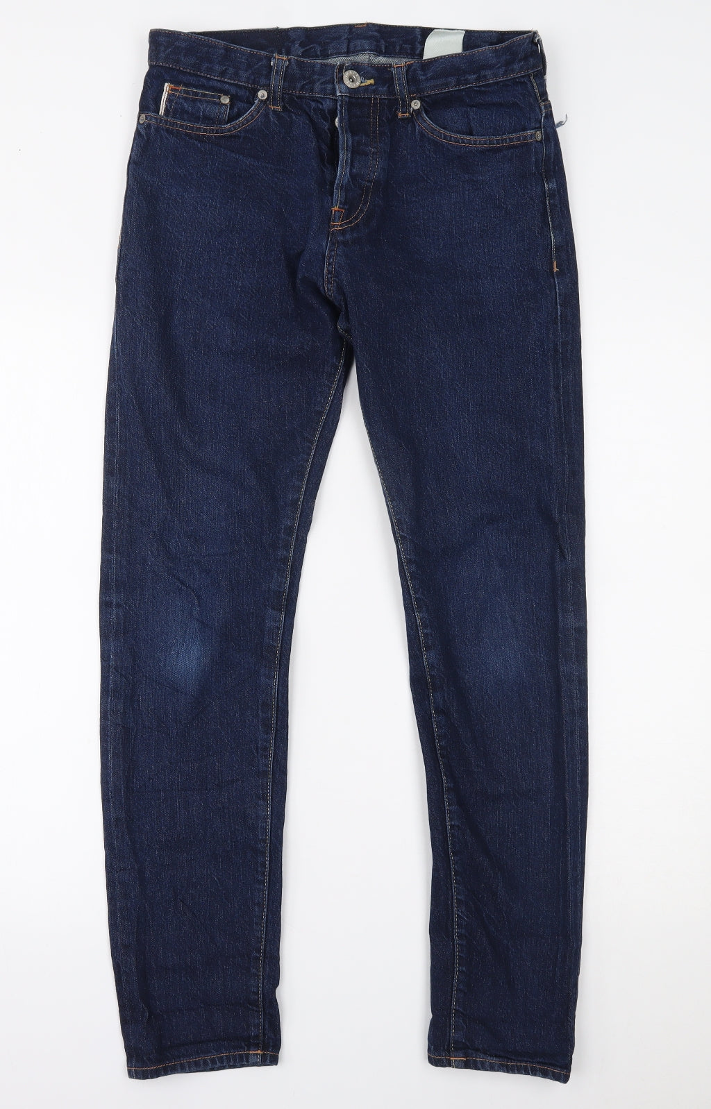 H&M Mens Blue  Denim Straight Jeans Size 28 L32 in