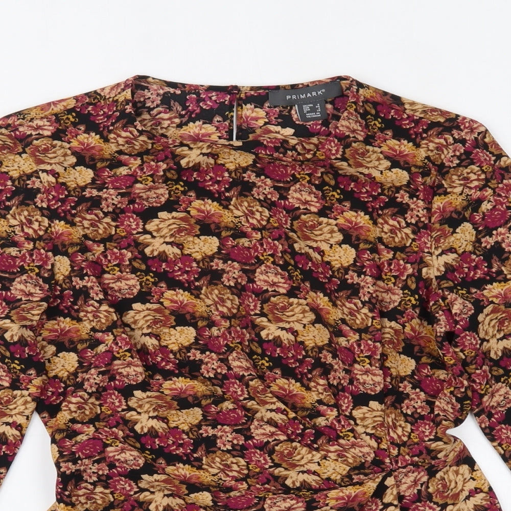 Primark Womens Multicoloured Floral  Basic Blouse Size 6