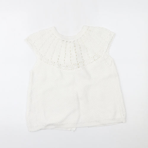 Primark Womens White   Cardigan Jumper Size 14