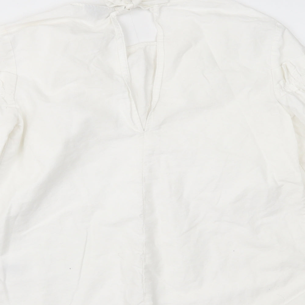 Topshop Womens White   Basic Blouse Size 6