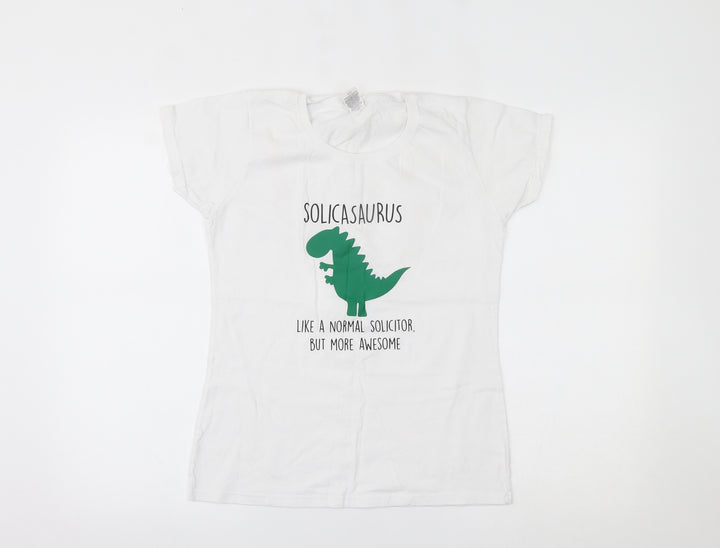 Fruit of the Loom Womens White   Basic T-Shirt Size S