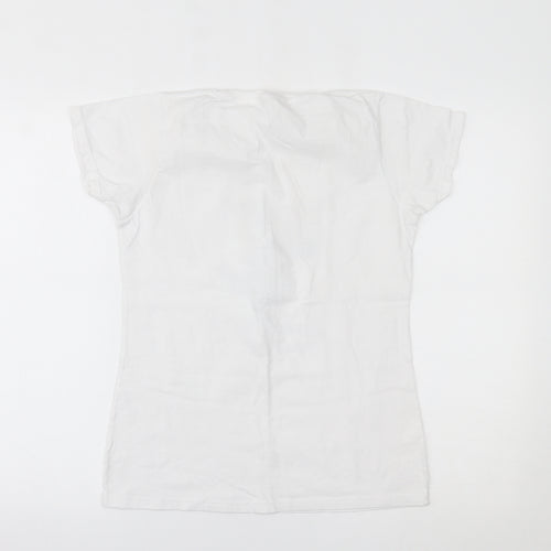 Fruit of the Loom Womens White   Basic T-Shirt Size S