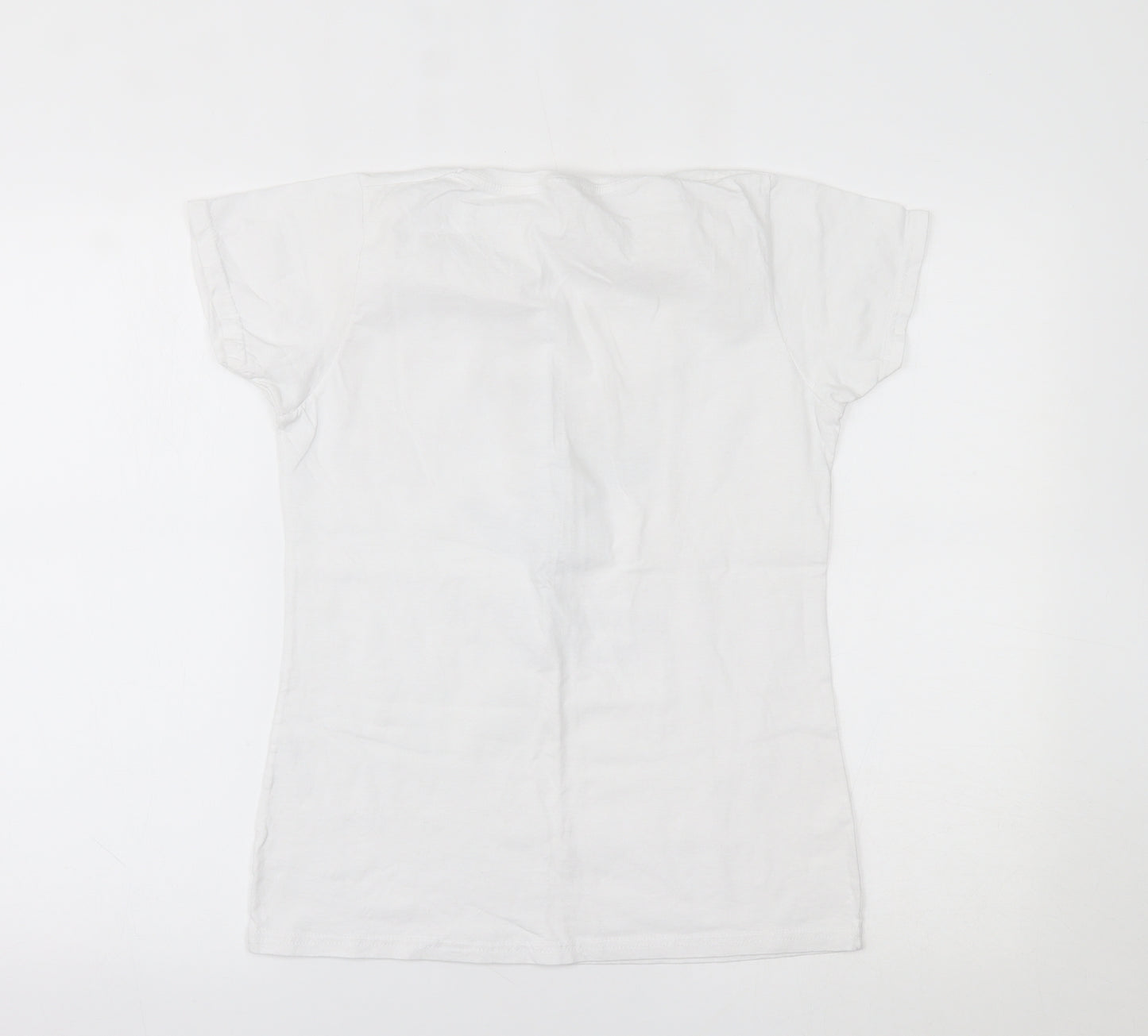 Fruit of the Loom Womens White   Basic T-Shirt Size S