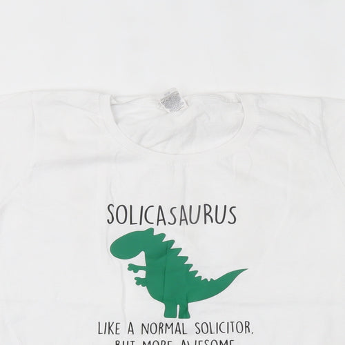 Fruit of the Loom Womens White   Basic T-Shirt Size S