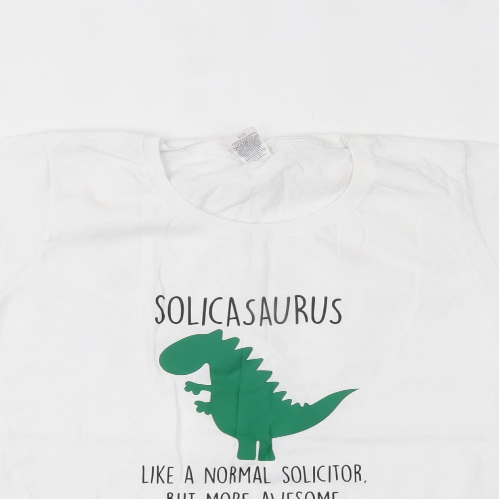 Fruit of the Loom Womens White   Basic T-Shirt Size S