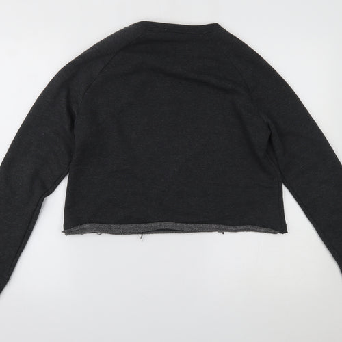 New Look Womens Grey   Pullover Sweatshirt Size 10