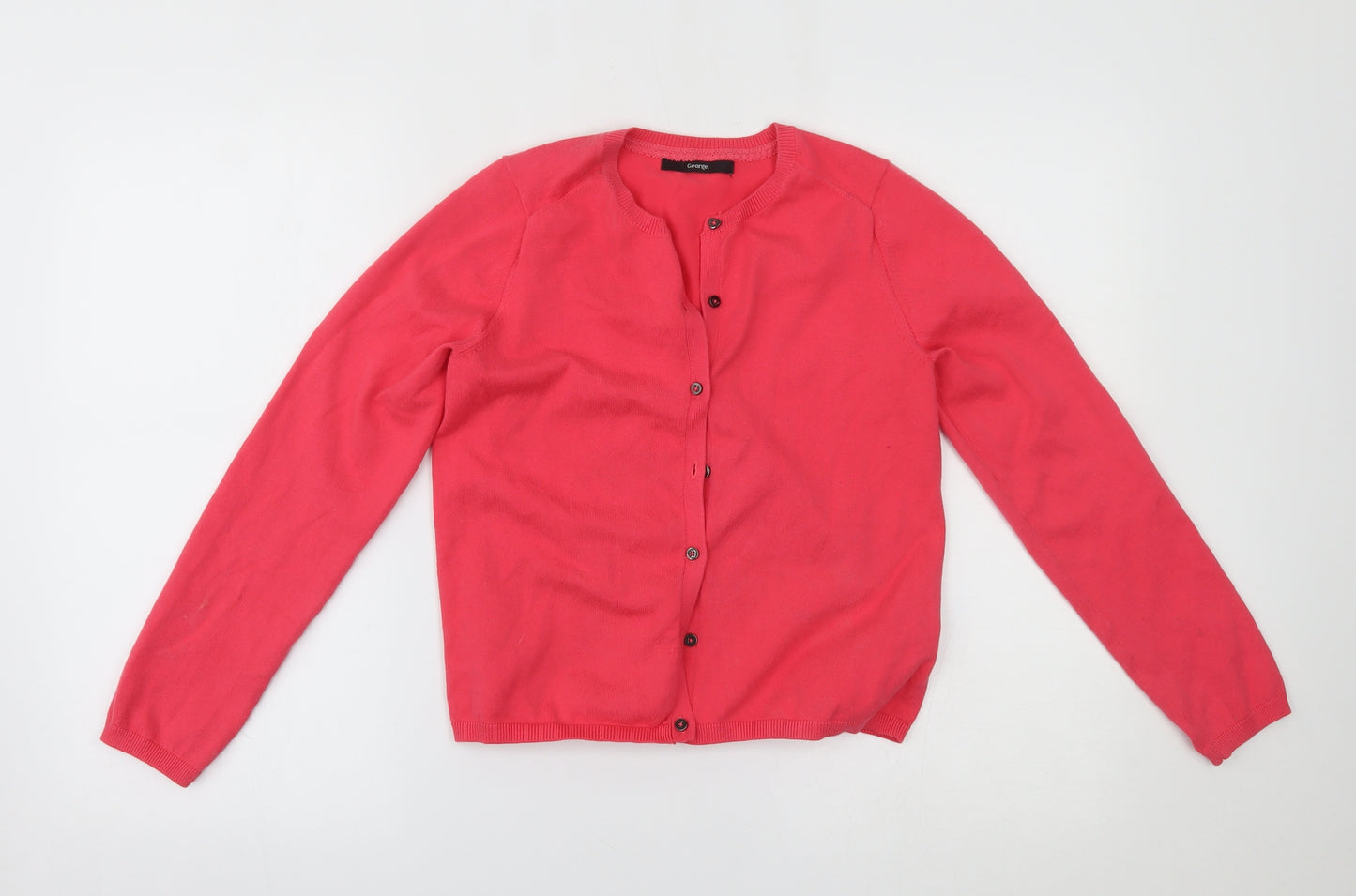 George Girls Pink   Cardigan Jumper Size 11-12 Years