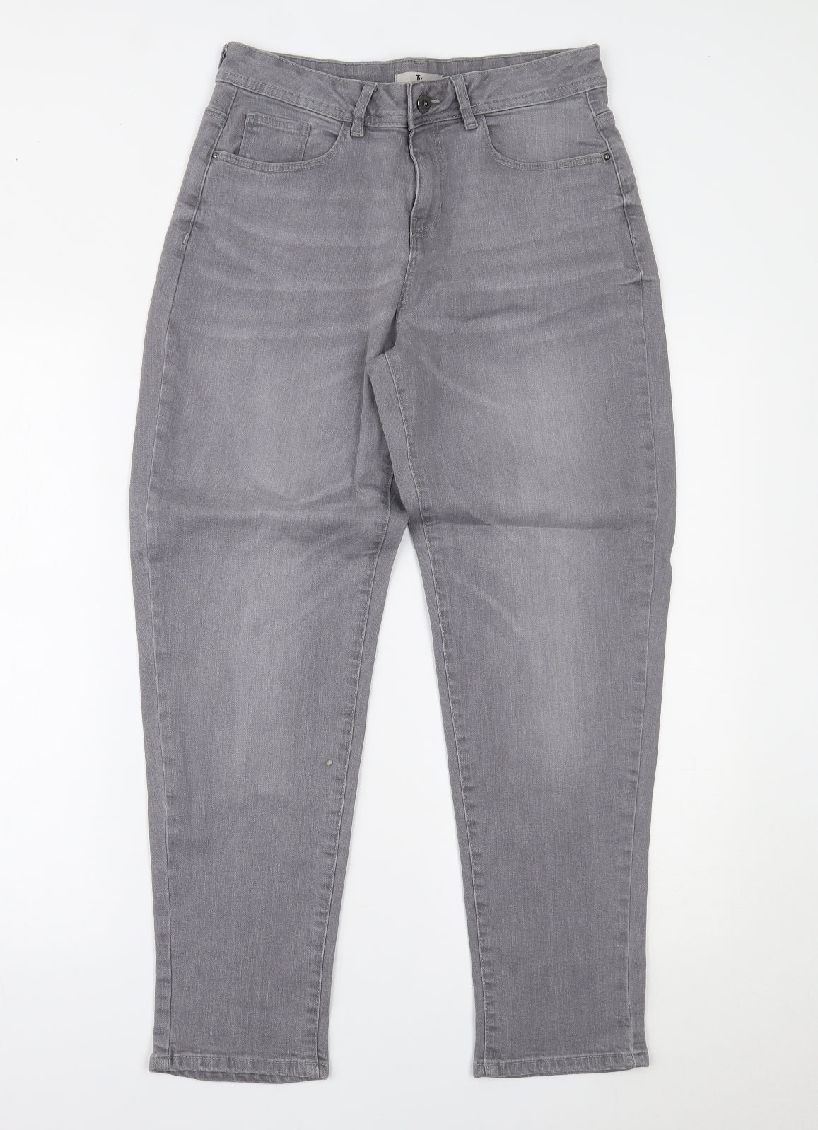 TU Womens Grey  Denim Skinny Jeans Size 12 L26 in
