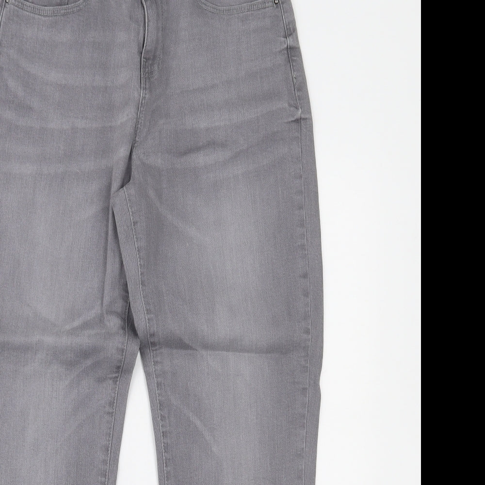 TU Womens Grey  Denim Skinny Jeans Size 12 L26 in