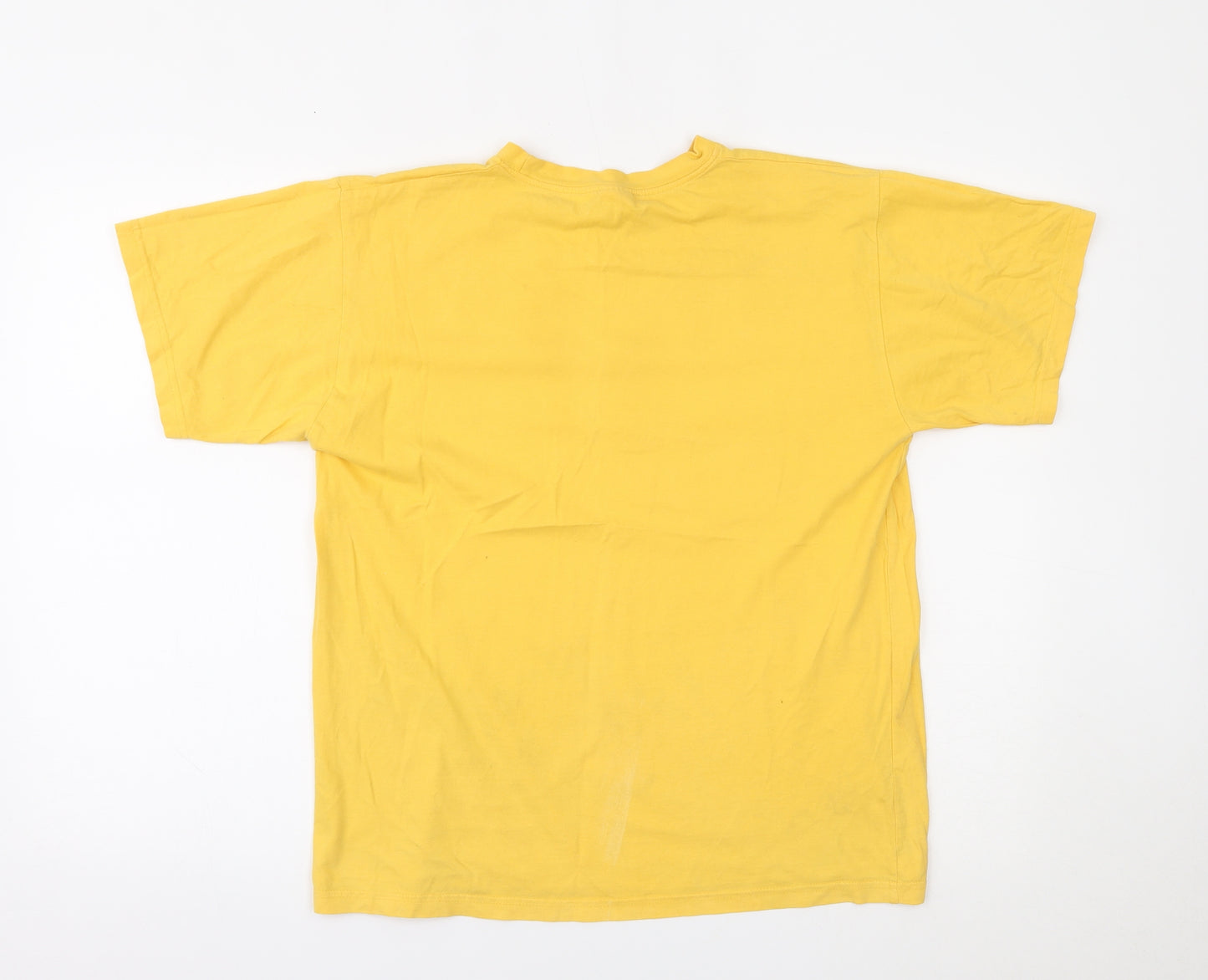 Preworn Boys Yellow   Basic T-Shirt Size 15-16 Years