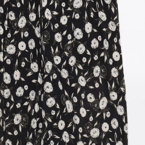 NEXT Womens Black Floral   Lounge Pants Size 18