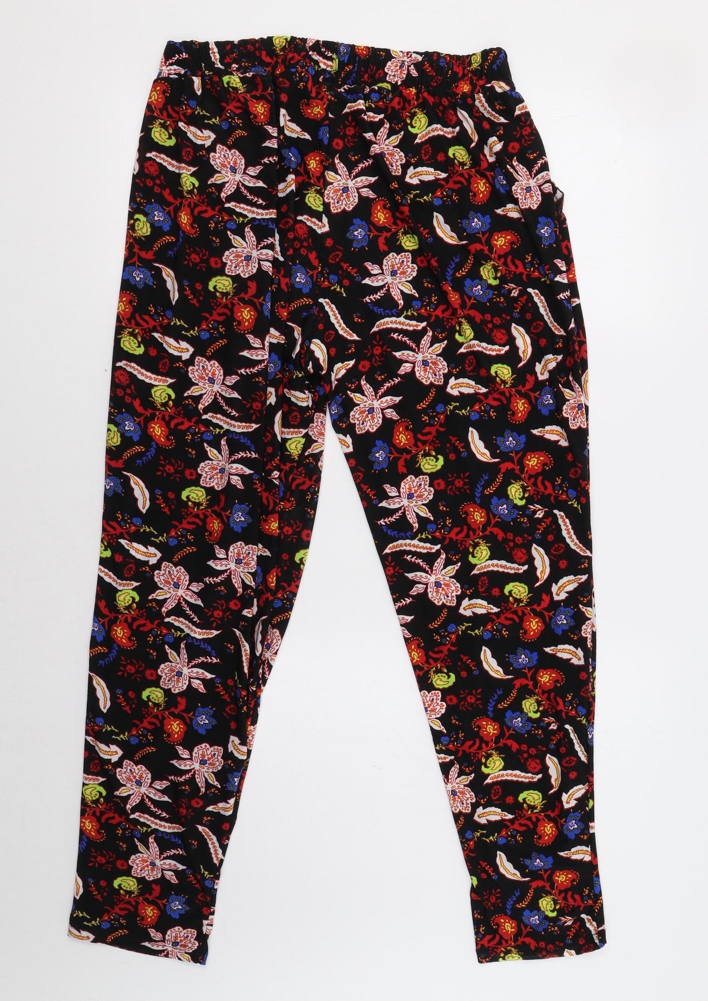 Preworn Womens Black Floral   One Piece Size L