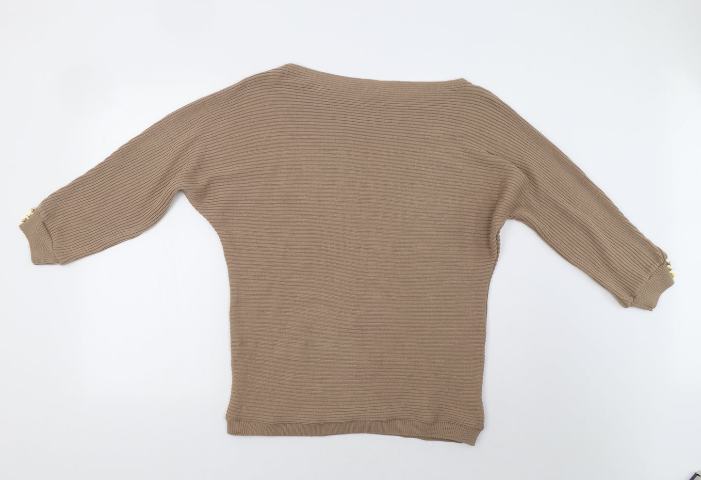 Lipsy Womens Beige   Pullover Jumper Size 8