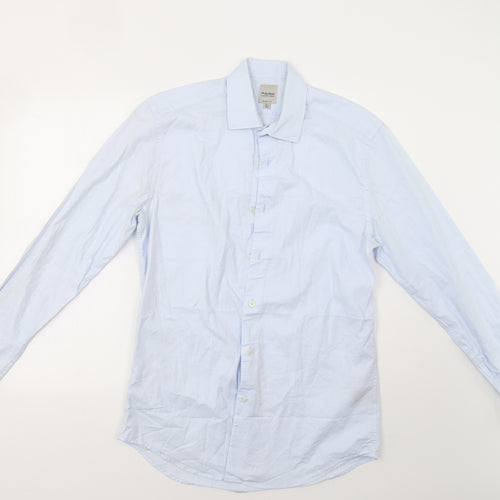 Hardy Amies Mens Blue    Dress Shirt Size 15.5