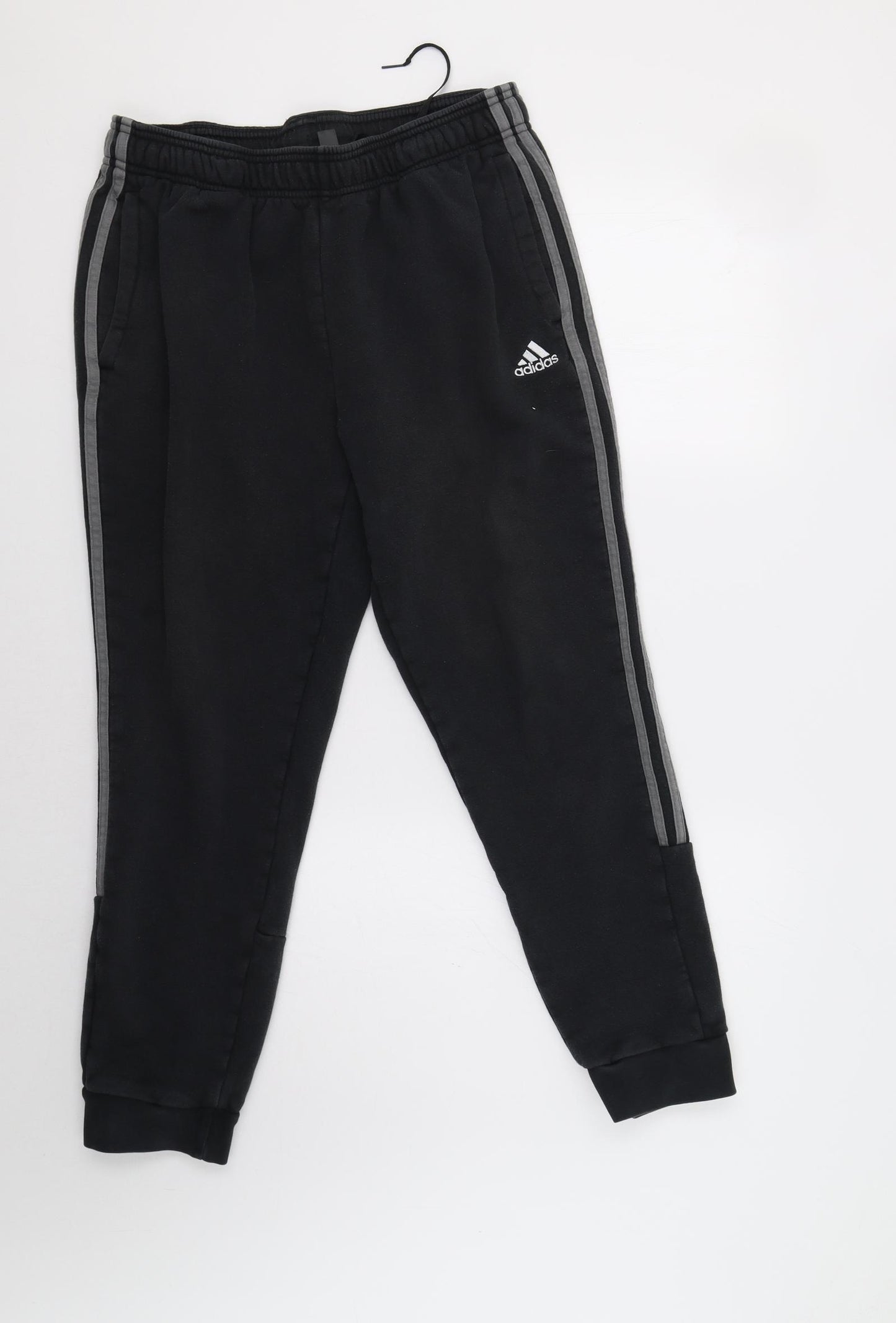 adidas Mens Black   Jogger Trousers Size L L28 in