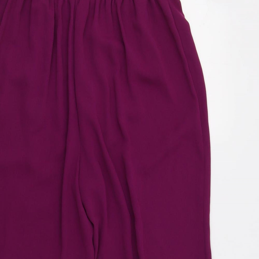 Primark Womens Purple   Cropped Trousers Size 10 L21 in