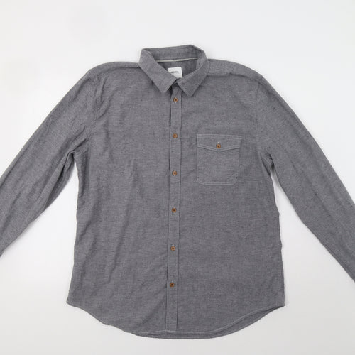 Burton Mens Grey    Button-Up Size XL