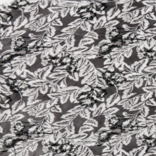 TU Womens Grey Floral Fleece Top Lounge Set Size XL