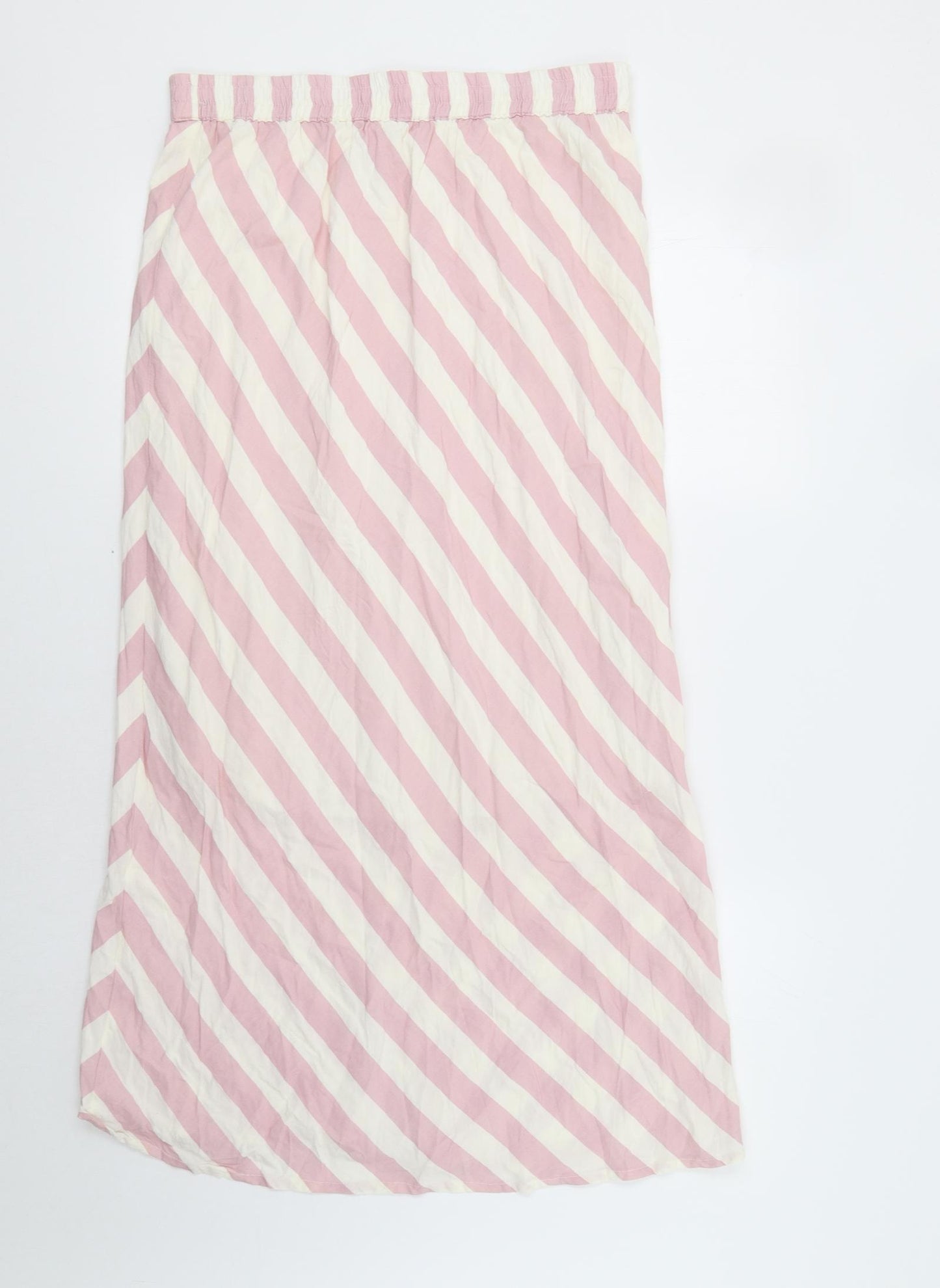 Compania fantastica Womens Pink Striped  A-Line Skirt Size L