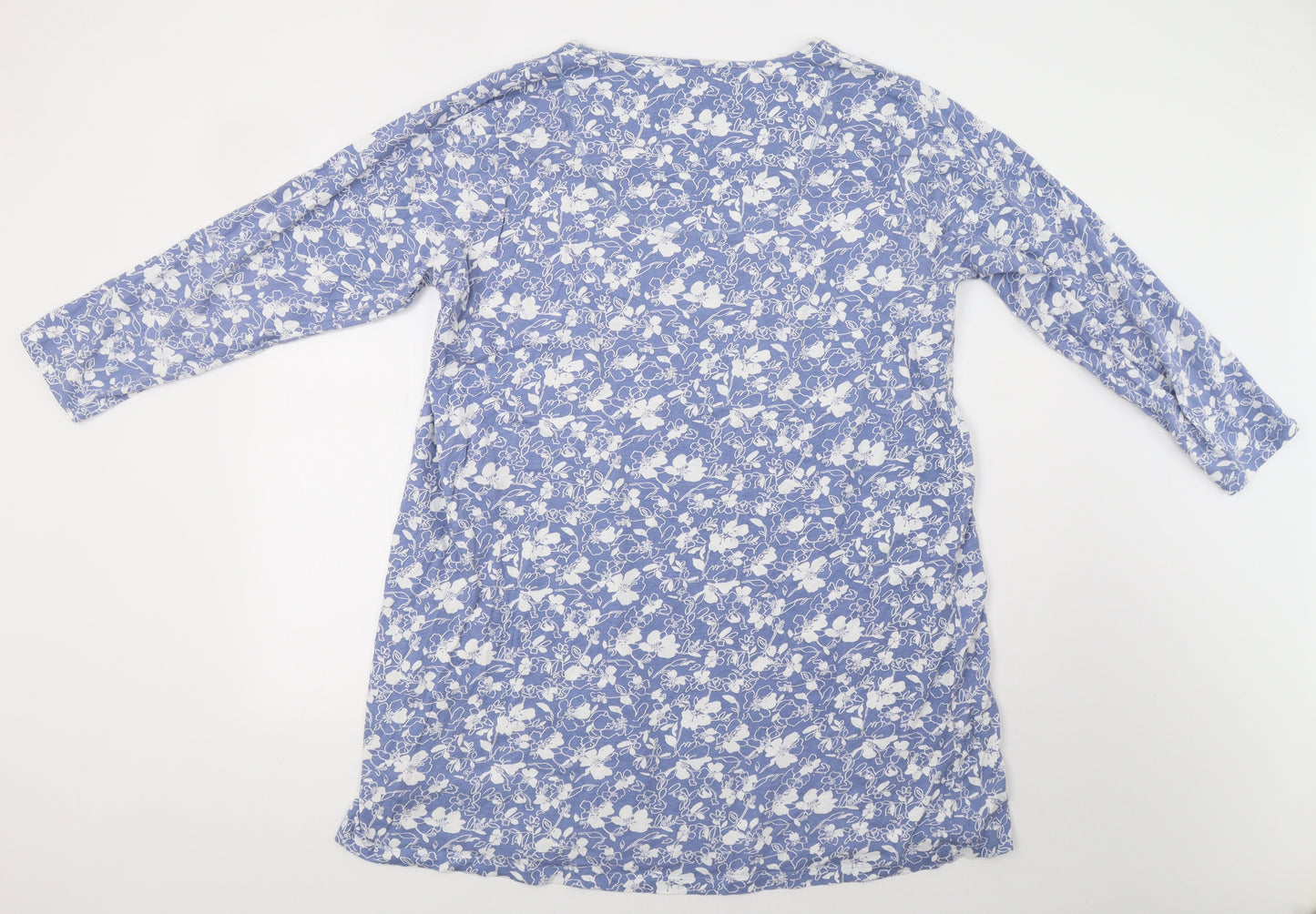 M&S Womens Blue Floral  Capri Dress Size 20