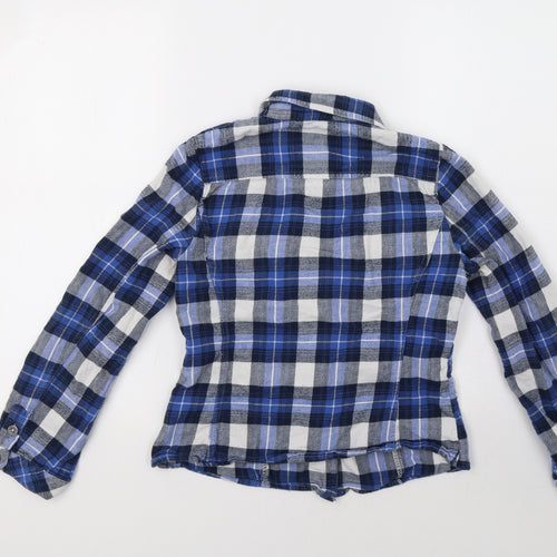 Red Herring Boys Blue Check  Basic Button-Up Size 12 Years