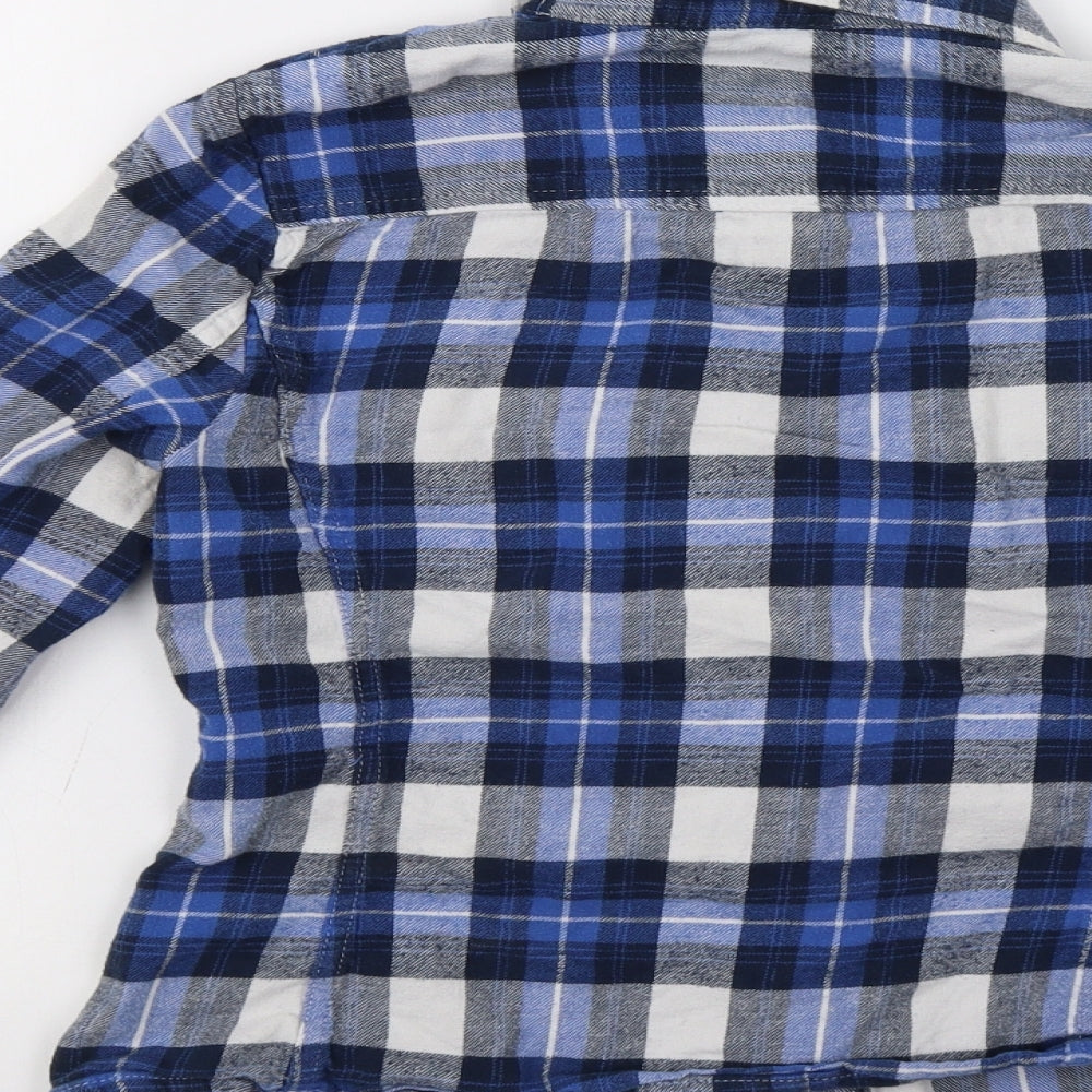 Red Herring Boys Blue Check  Basic Button-Up Size 12 Years