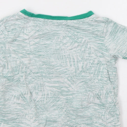 George Baby Green Floral  Basic T-Shirt Size 18-24 Months  - Super Cool