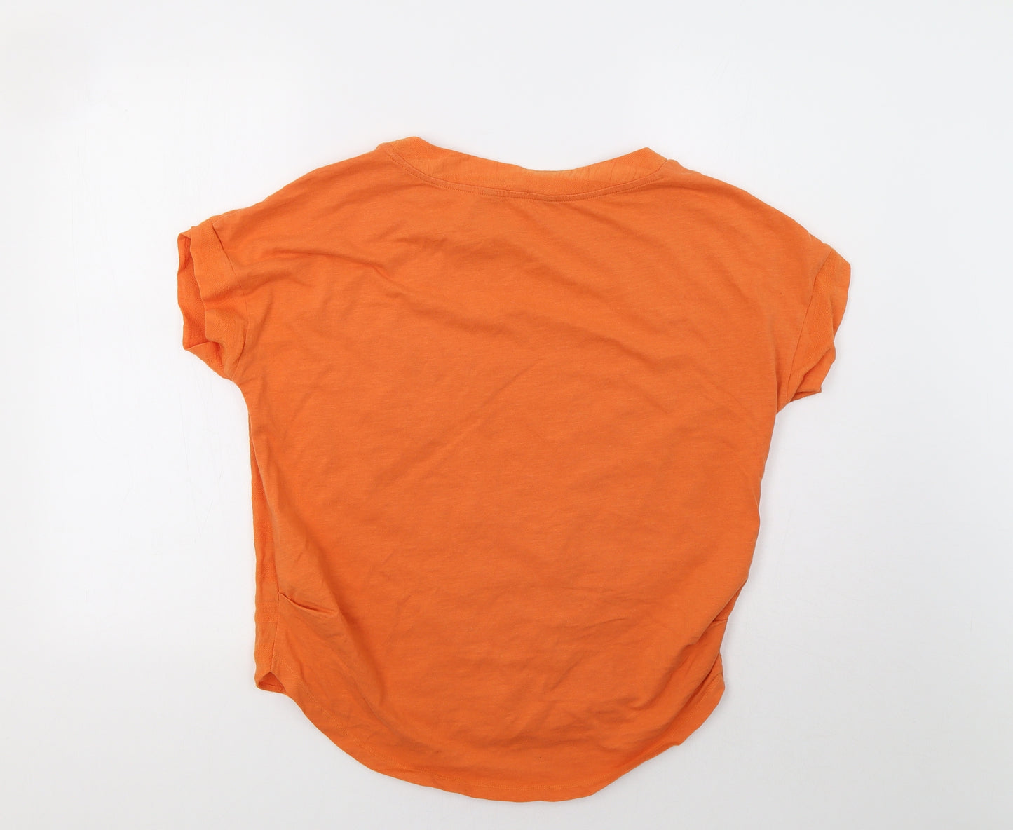 NEXT Womens Orange Striped  Basic T-Shirt Size 12