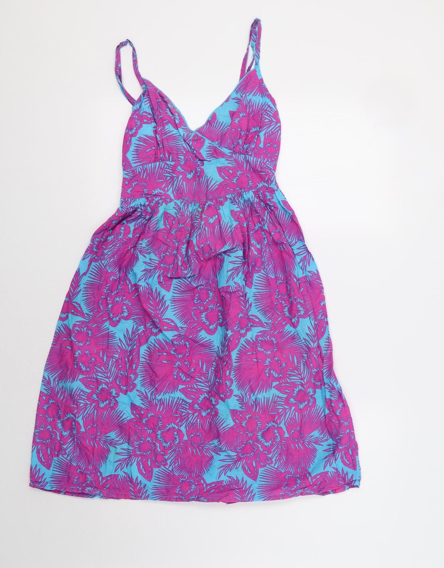 Papaya Womens Purple Geometric  Fit & Flare  Size 8