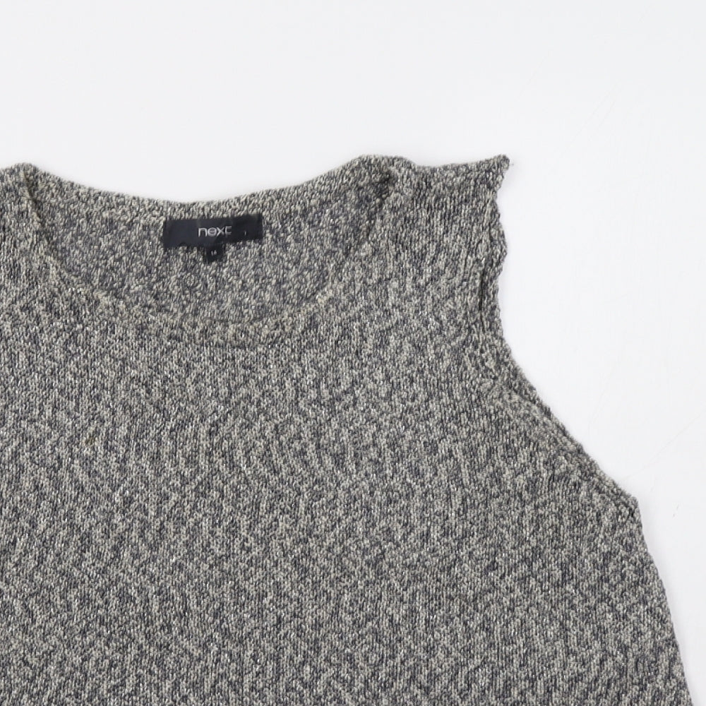NEXT Womens Grey   Vest Jumper Size 14
