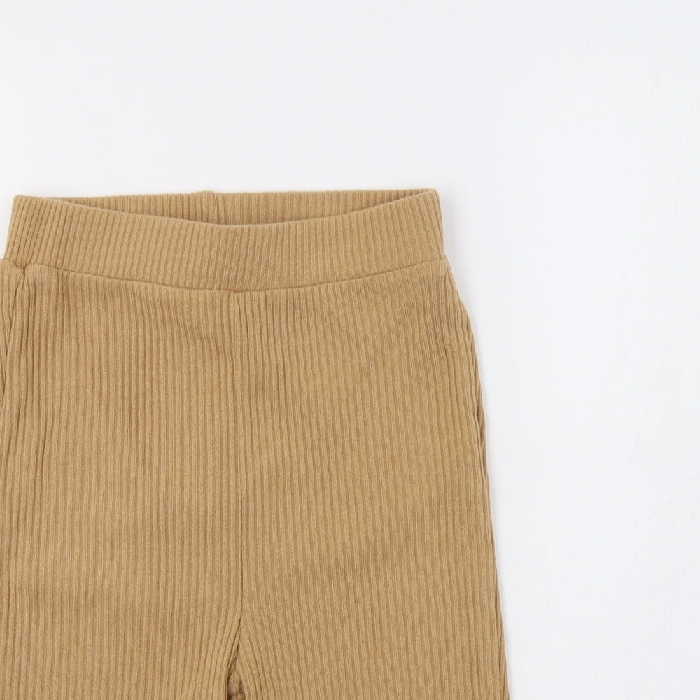 Club L Womens Beige   Biker Shorts Size 8