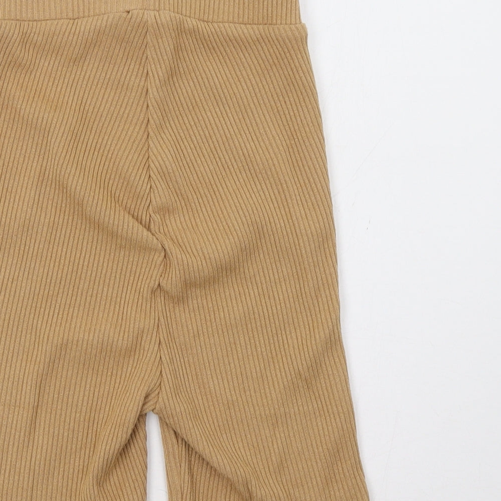 Club L Womens Beige   Biker Shorts Size 8