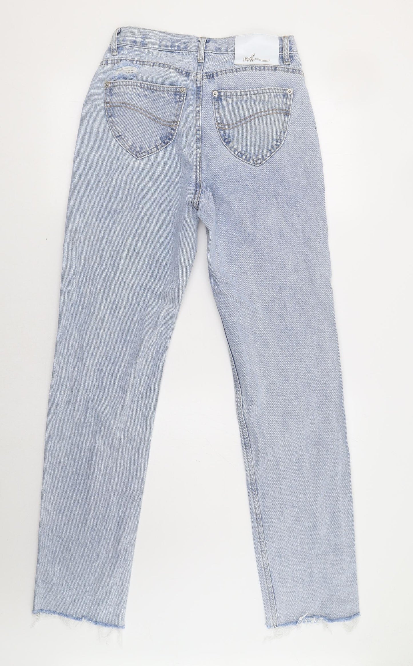 Oh Polly Womens Blue   Straight Jeans Size 8 L33 in