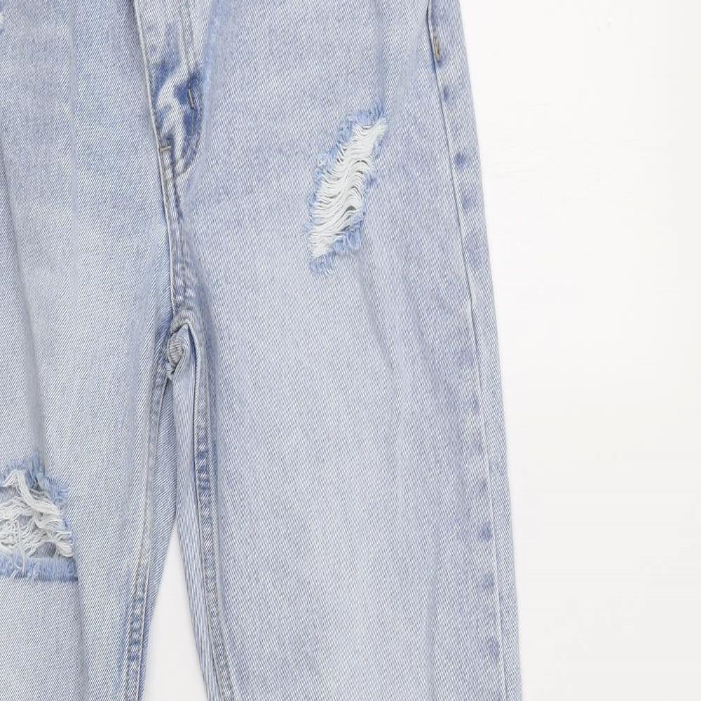 Oh Polly Womens Blue   Straight Jeans Size 8 L33 in