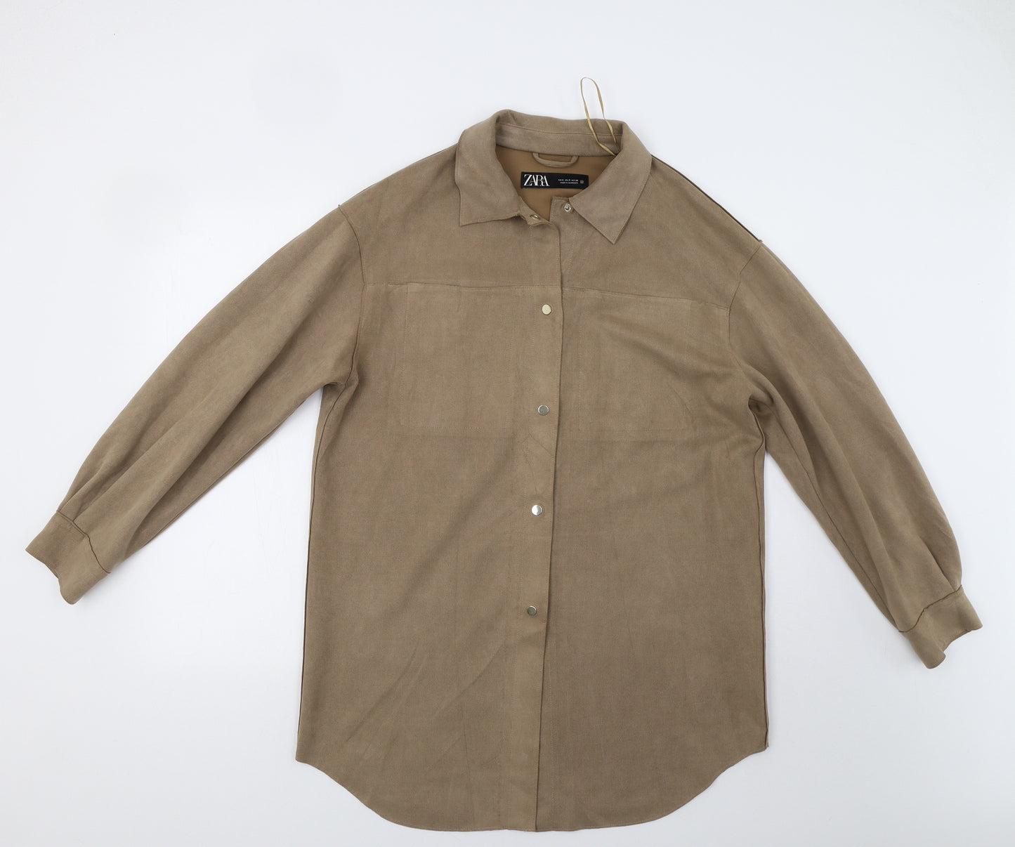 Zara Womens Beige   Overcoat Jacket Size S