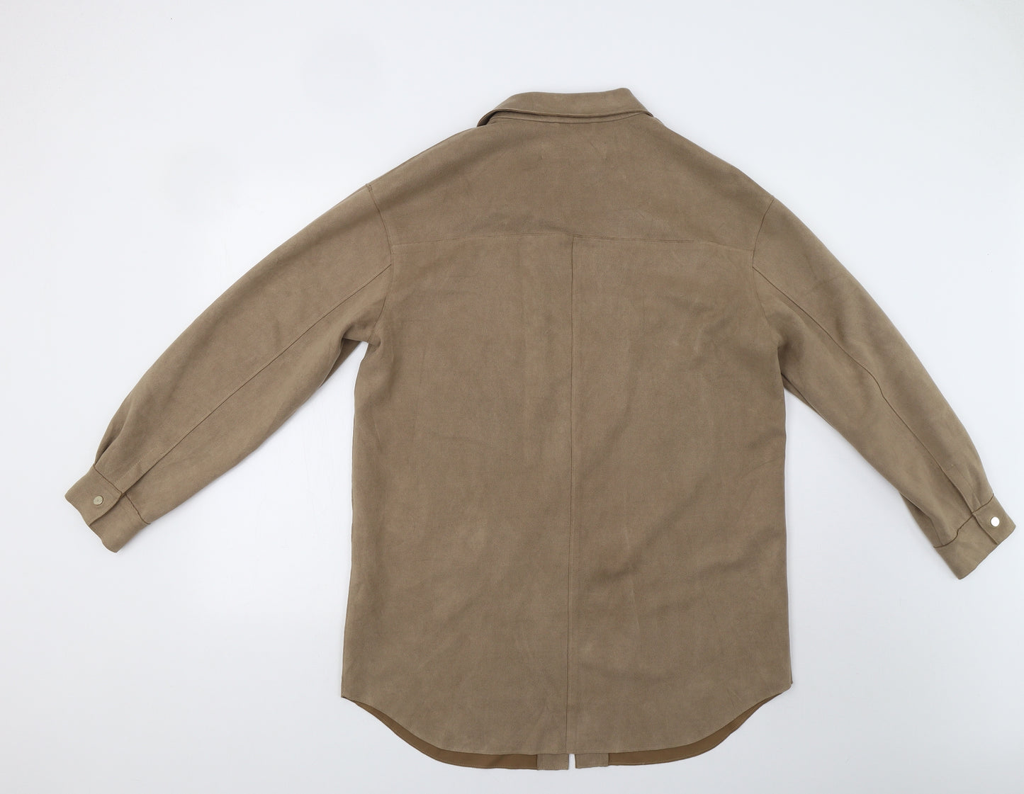 Zara Womens Beige   Overcoat Jacket Size S