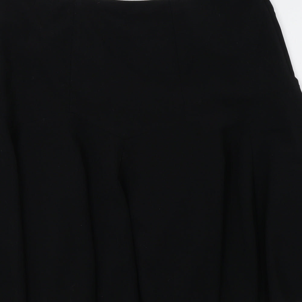 M&S Womens Black   A-Line Skirt Size 18