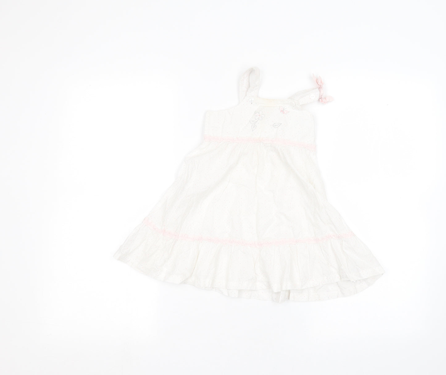 bebe Baby White   A-Line  Size 12 Months