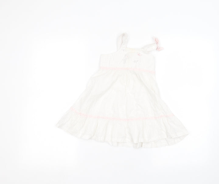 bebe Baby White   A-Line  Size 12 Months