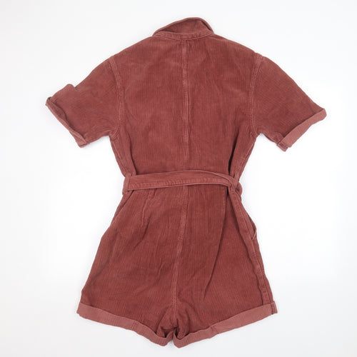Topshop Womens Pink   Playsuit One-Piece Size L