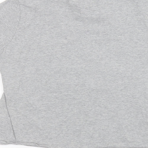 Fancyqube Womens Grey   Basic T-Shirt Size L