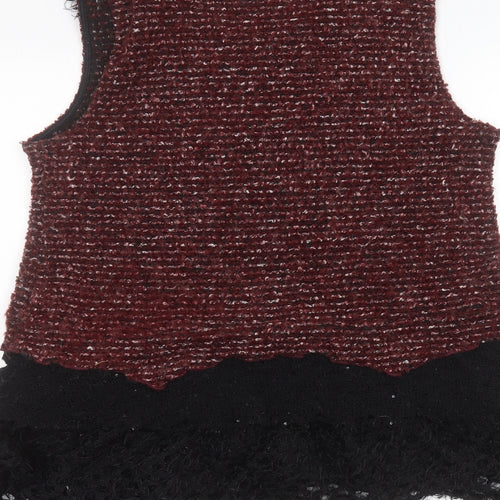 Preworn Womens Red   Basic T-Shirt Size L