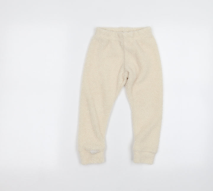 Duke & Doll Girls White Sweatpants Trousers Size 3-4 Years