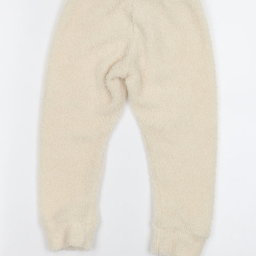 Duke & Doll Girls White   Sweatpants Trousers Size 3-4 Years