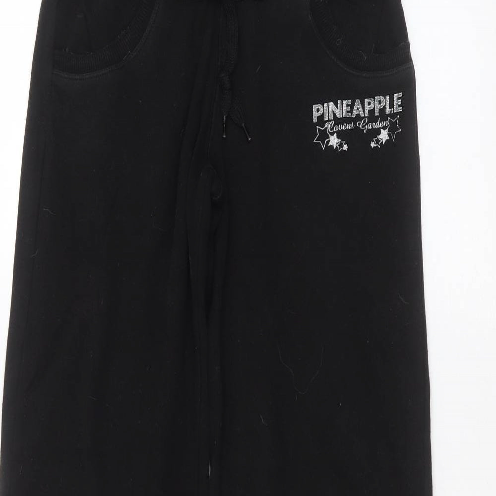 Pineapple Womens Black   Sweatpants Trousers Size S L28 in