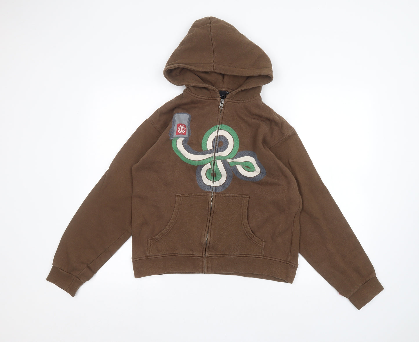 Element Womens Brown   Full Zip Hoodie Size 14