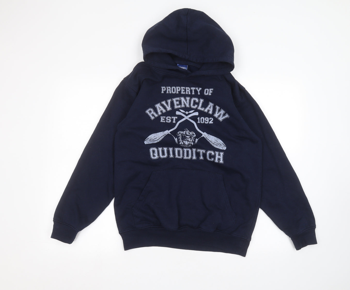 Uneek Mens Blue   Pullover Hoodie Size S